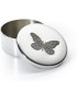 Single Butterfly Pewter Trinket Box