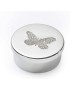 Single Butterfly Pewter Trinket Box
