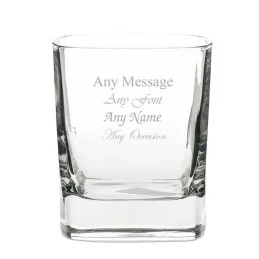Strauss Square Whisky Glass