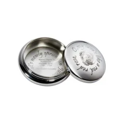 Red Red Rose Pewter Trinket Box