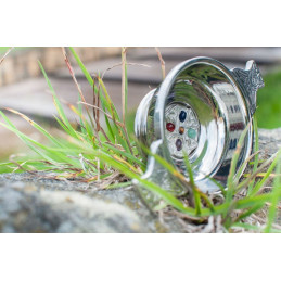 Gem Cross Pewter Quaich