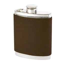 Bourneville Leather Hip Flask