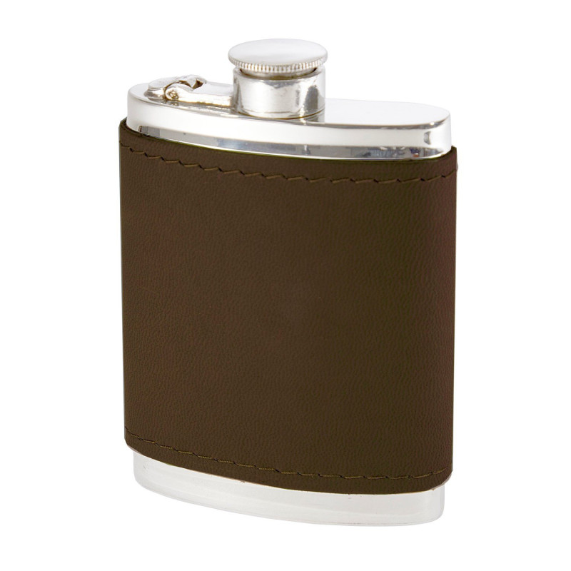 Bourneville Leather Hip Flask Bourneville Leather Hip Flask