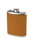 English Tan Leather Hip Flask