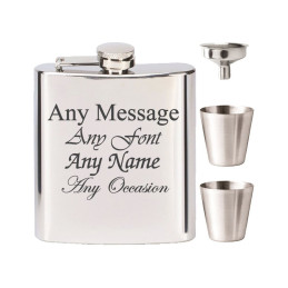 Stainless Steel Hip Flask with Funnel and Cups