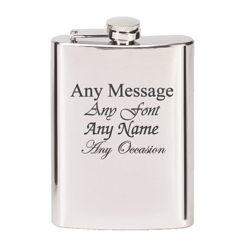 Stainless Steel Hip Flask with Funnel and Cups 8oz