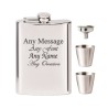 Stainless Steel Hip Flask with Funnel and Cups 8oz