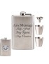 Golf Hip Flask with Funnel and Cups 8oz