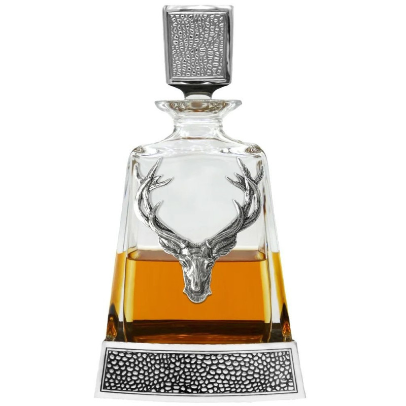 Regal Stag Pewter Decanter