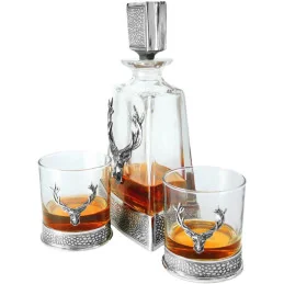 Regal Stag Pewter Decanter