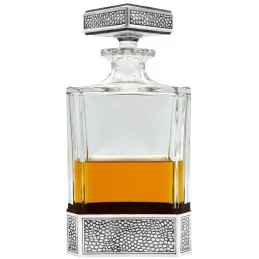 Manhattan Rectangular Pewter Decanter