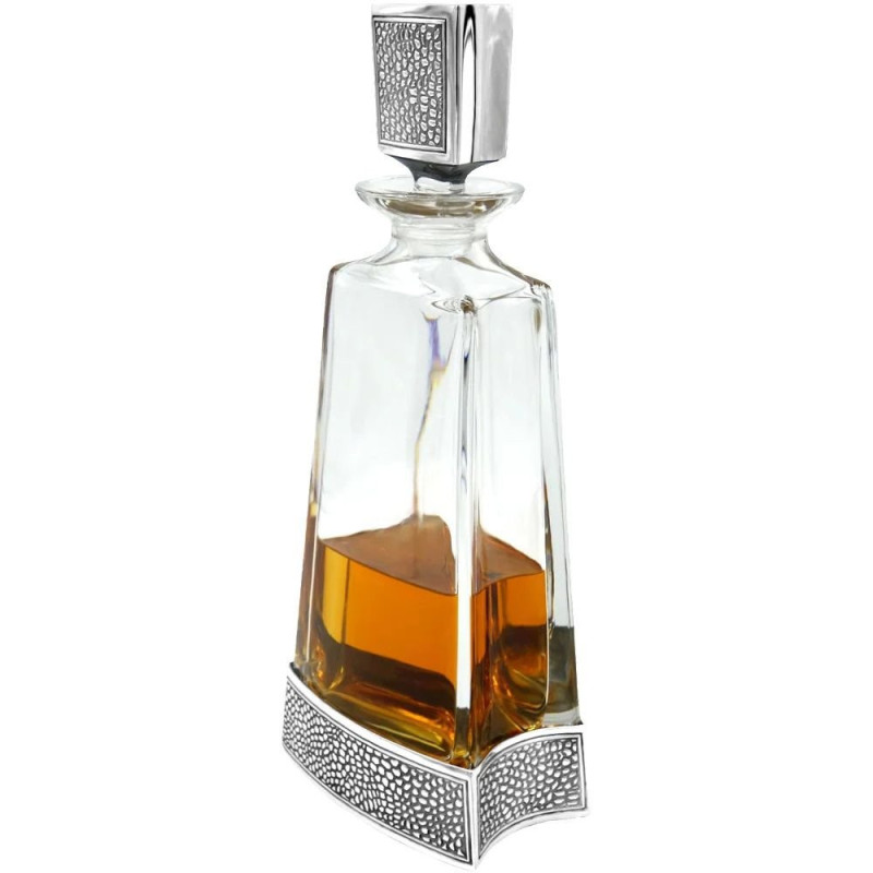 Manhattan Tall Pewter Decanter