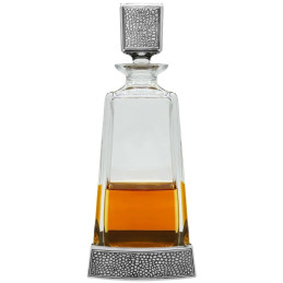 Manhattan Tall Pewter Decanter