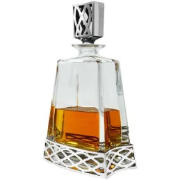 Uisge Beatha Tall Pewter Decanter