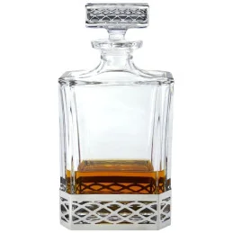 Uisge Beatha Rectangular Pewter Decanter