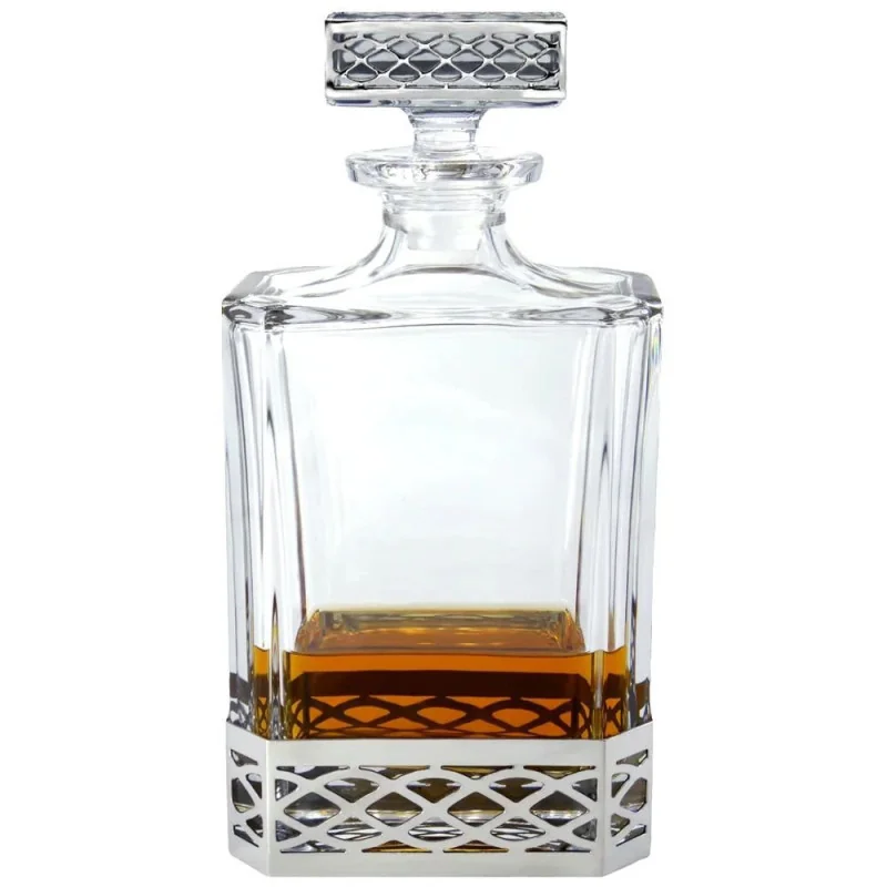 Uisge Beatha Rectangular Pewter Decanter