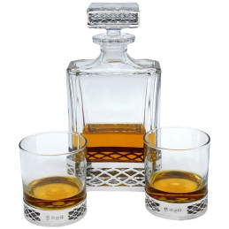 Uisge Beatha Rectangular Pewter Decanter