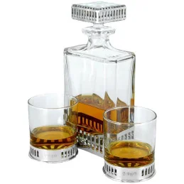 Monaco Rectangular Pewter Decanter