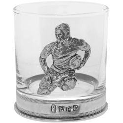 Rugby Pewter Whisky Glass