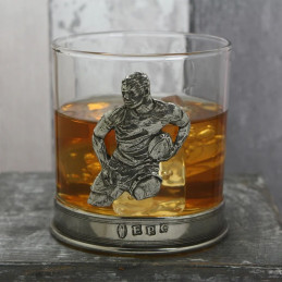 Rugby Pewter Whisky Glass