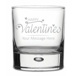 Happy Valentines Whisky Glass