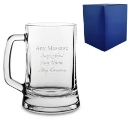 Plain Glass tankard 16oz