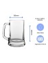 Plain Glass tankard 16oz