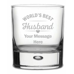 World’s Best Husband Design Whisky Glass
