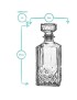 Prysm Decanter Set With 2 Bubble Whisky glasses