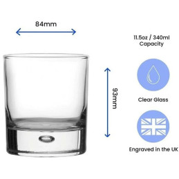 Prysm Decanter Set With 2 Bubble Whisky glasses