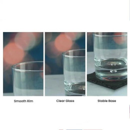 Prysm Decanter Set With 2 Bubble Whisky glasses