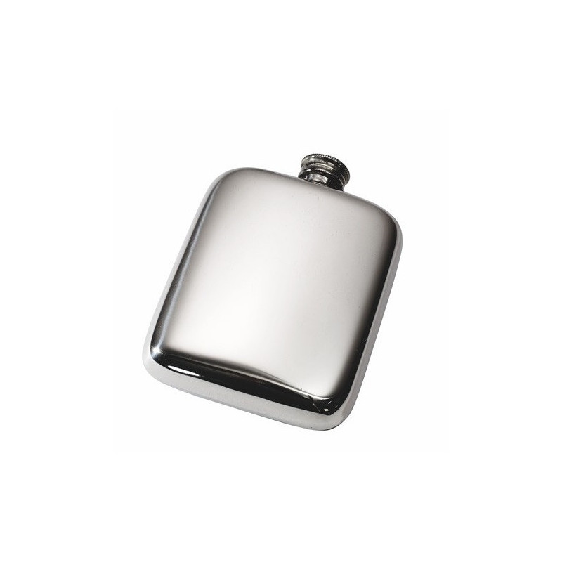 Plain Pocket Pewter Flask 4oz - 1