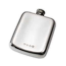 Plain Pocket Pewter Flask 4oz - 2