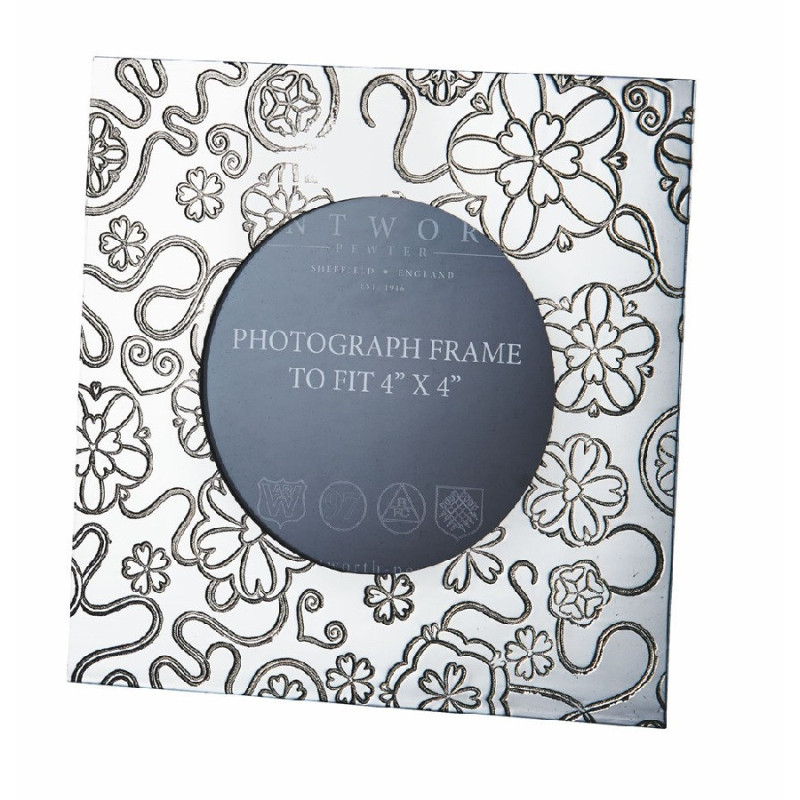 Yorkshire Rose Pewter Photo Frame Small - 1