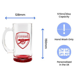 Official Arsenal 20oz Beer Mug - 3