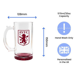 Official Aston Villa 20oz Beer Mug - 3