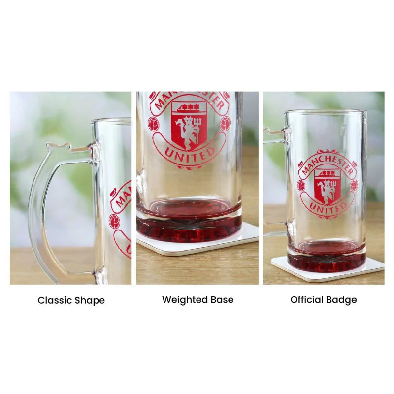 Manchester United FC Word Peroni Pint Glass - Online - View #11