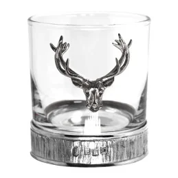 Majestic Stag Crystal Decanter Gift Set with 2 Whisky Glasses - 4