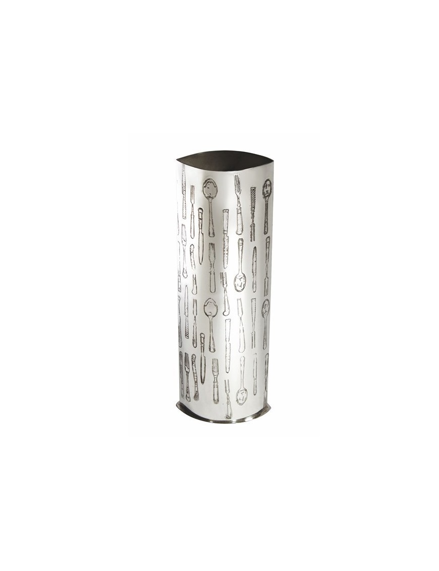 Knife Fork & Spoon Pewter Vase Large - 1