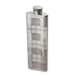Tartan pewter Purse flask - 2