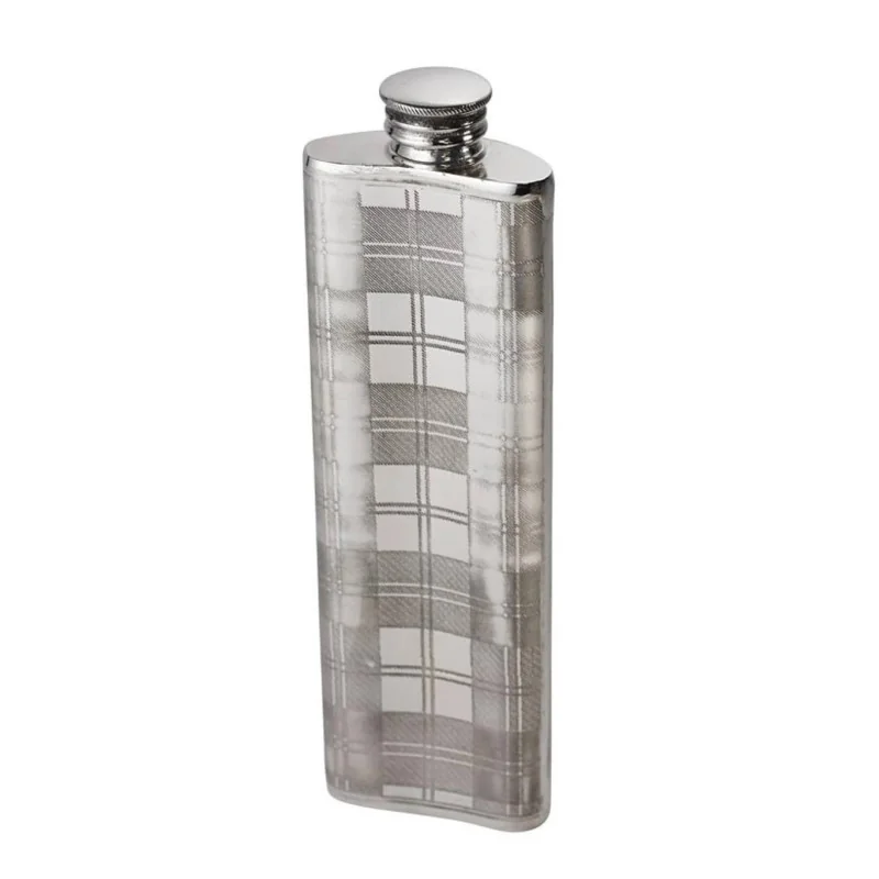 Tartan pewter Purse flask - 2