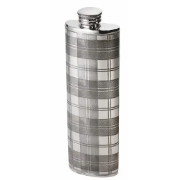 Tartan pewter Purse flask - 2