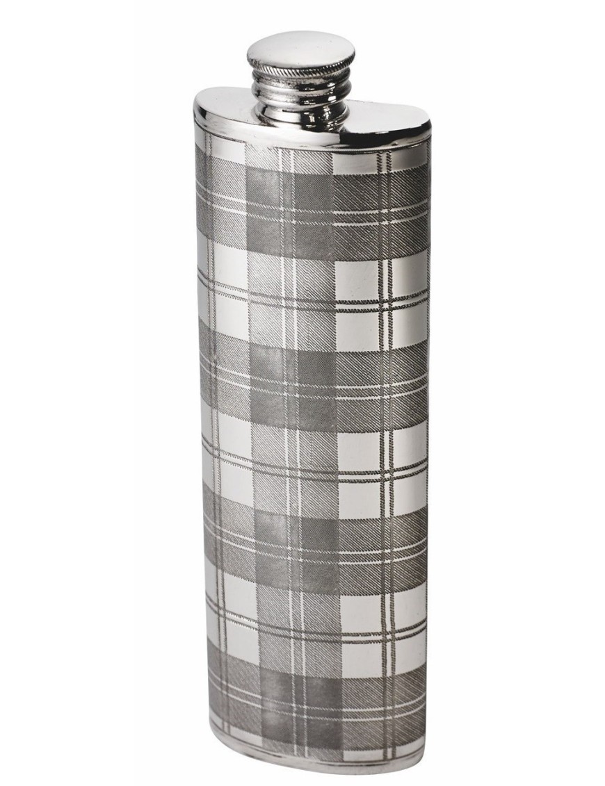 Tartan pewter Purse flask - 1