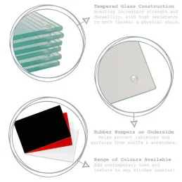 Square Glass Coasters - 4