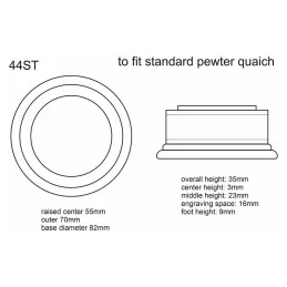 Quaich Plinth Standard