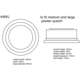 Quaich Plinth Medium and Large