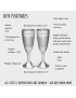 Pair of Part Satin Pewter Flutes