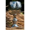 Tulip Shaped Pewter Goblet