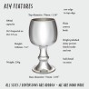Tulip Shaped Pewter Goblet