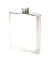 18 Key Stamp Pewter Kidney Hip Flask